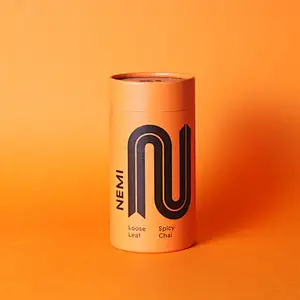 Wholesale Biodegradable Food Paper Tubes Recycled Food Grade Tea/Coffee Kraft Paper Packaging Tube Cylinder Box