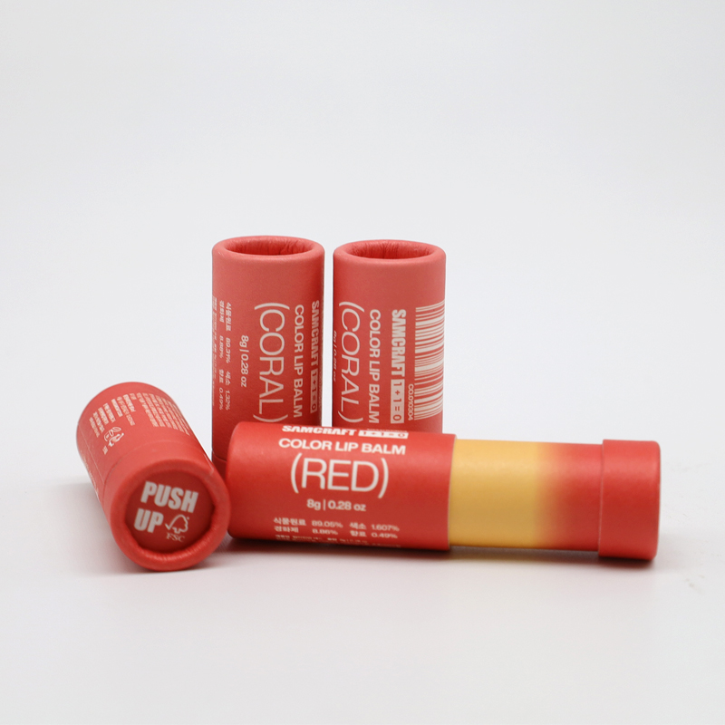 Multipurpose Wax Paper Liner 3oz Push Up Tube Solid Perfume Empty Container 60grams Cardboard Lip Balm Tube Packaging