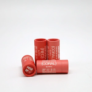 Multipurpose Wax Paper Liner 3oz Push Up Tube Solid Perfume Empty Container 60grams Cardboard Lip Balm Tube Packaging