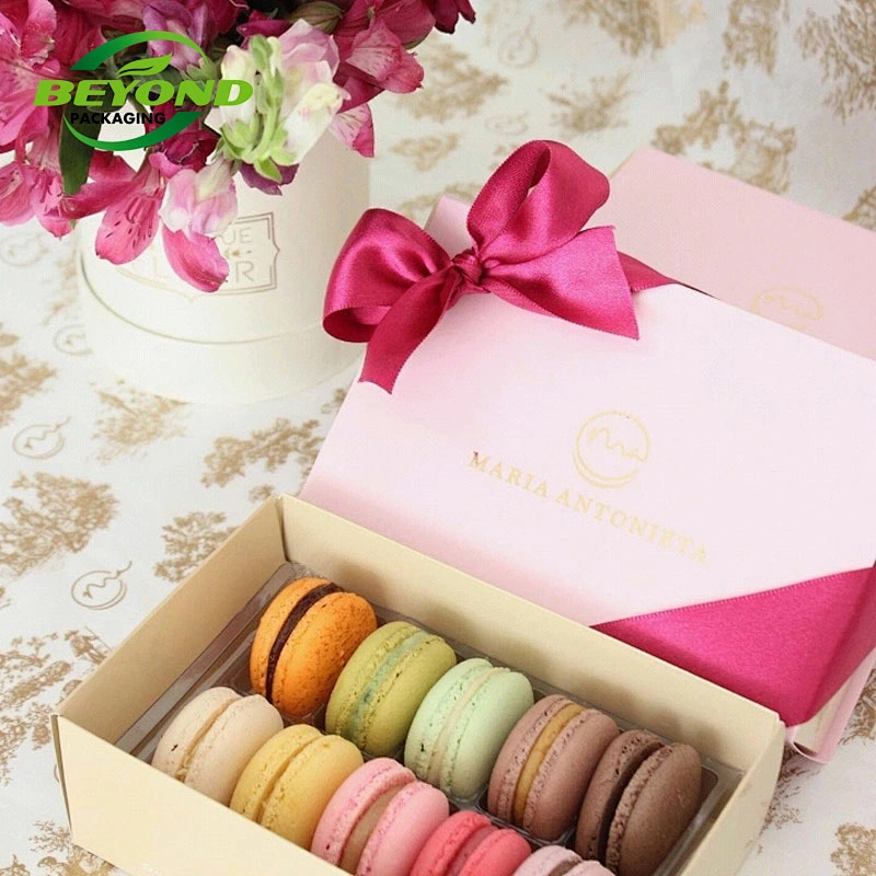 Food Grade High Quality Eco Friendly Biodegradable Paper Box Packaging Hot Sell Magnetic Closure Paper Box For Macaroons