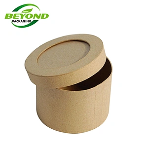 Custom Wax Lined Food Grade Biodegradable Kraft Cardboard Skincare Cosmetics Cream Jar Paper Tube Packing