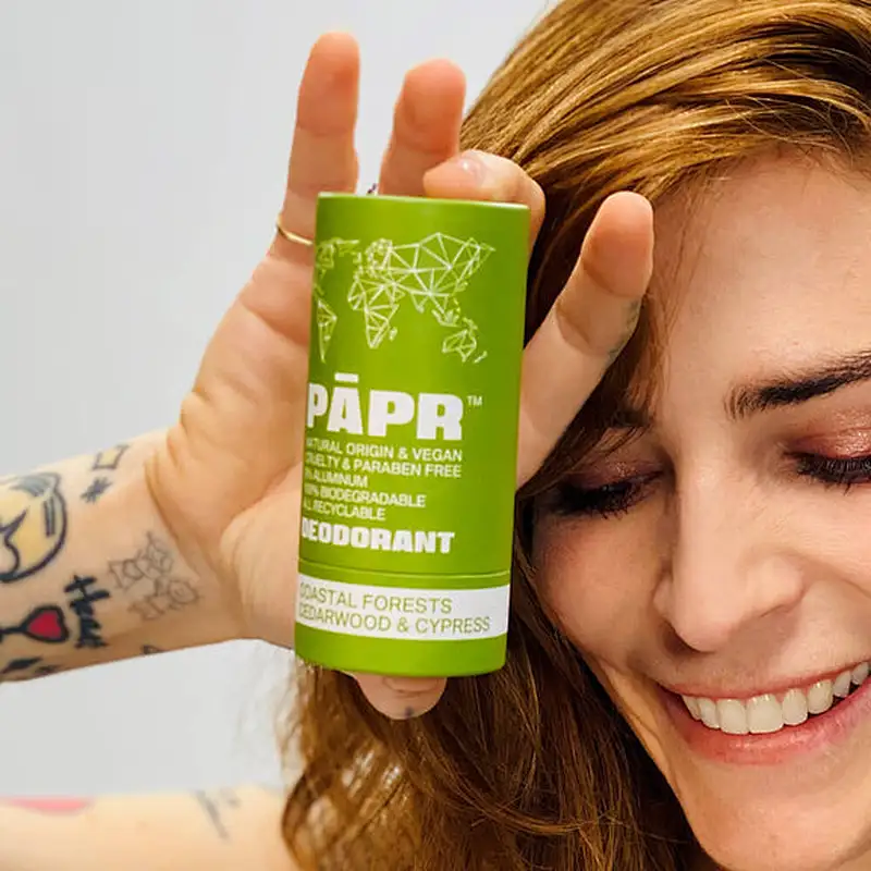 Custom Deodorant Tube Recyclable  Empty Lip Balm Container Luxury Push up Paper Tube Cylindrical Eco-friendly Packaging Box
