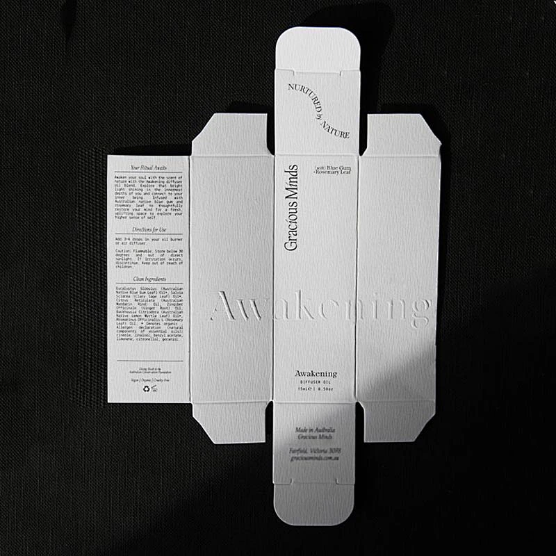 Eco Friendly Empty High Quality Recycled Folding Custom Design Paper Box Packaging For Cosmetic Bottle