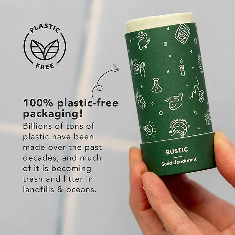 Custom Cardboard Cylinder Packaging 20ml Lip Balm Tube for Paperboard 3oz Deodorant Container Push Up Tube Eco- friendly