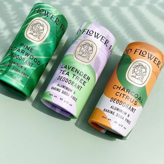 Eco Friendly Manufacturer Customized Printed Push Up Kraft Paper Tube Lip Balm Deodorant Packaging With Oil-proof Lining