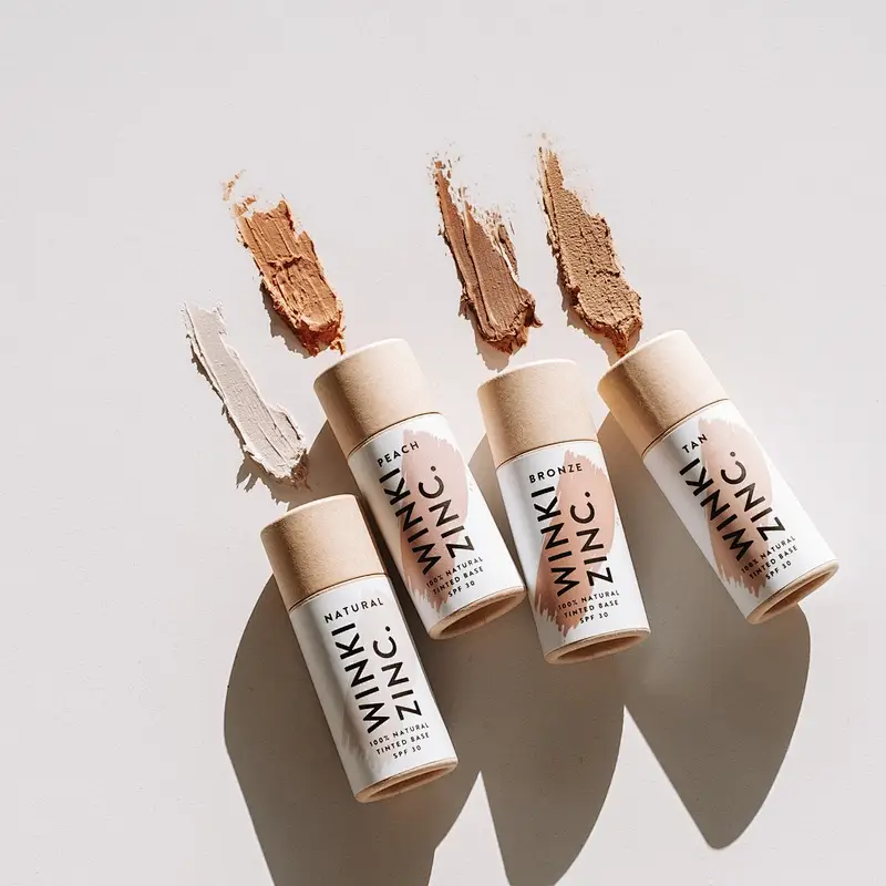 Eco Friendly Manufacturer Customized Printed Push Up Kraft Paper Tube Lip Balm Deodorant Packaging With Oil-proof Lining