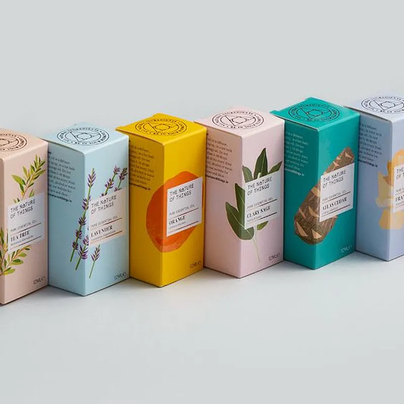 High Quality Eco Friendly Thin Small Folding Paper Card Box Sale Competitive Price Paper Boxes For Cosmetic Bottle
