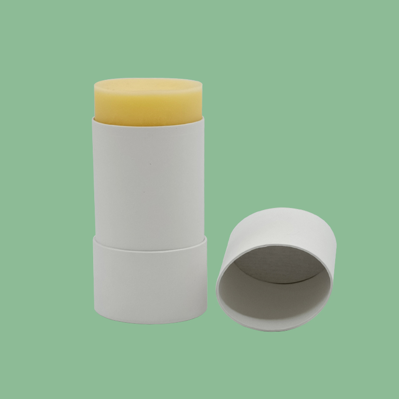 Customized Oval Deodorant Stick Container Eco Friendly Kraft Paper Cylinder Packaging Cardboard Push Up Paper Tube