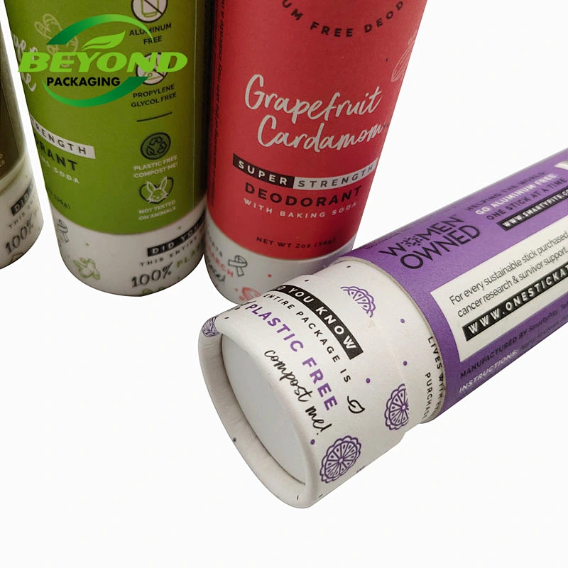 Eco Friendly Custom Good Price  kraft Lip Balm Push Up Paper Tube Packaging Box Cosmetic for Lipstick