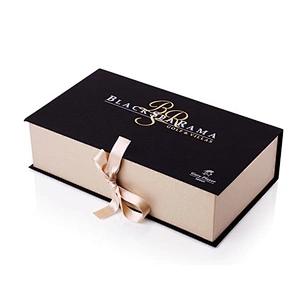 Custom Logo Biodegradable Cardboard Magnetic Gift Recycled Kraft Paper Box  Luxury Packing with Silk Ribbon for  Suit Shirt