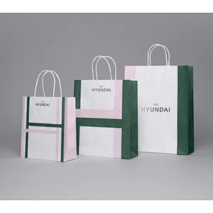 OEM Custom Logo Printed Black Paper Bag Shopping Paper Bags Luxury Clothing Packaging Gift Carrier Bag