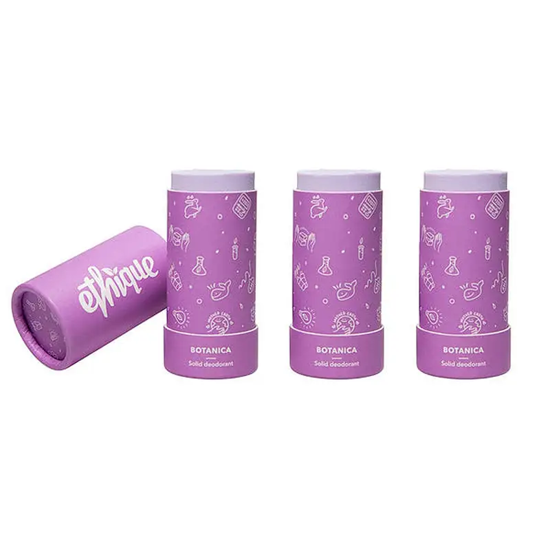 Custom eco Friendly Kraft Paper Tube Package Push up Cardboard Round Tube Cylinder Packaging Box for Lip Balm Deodorant Tubes