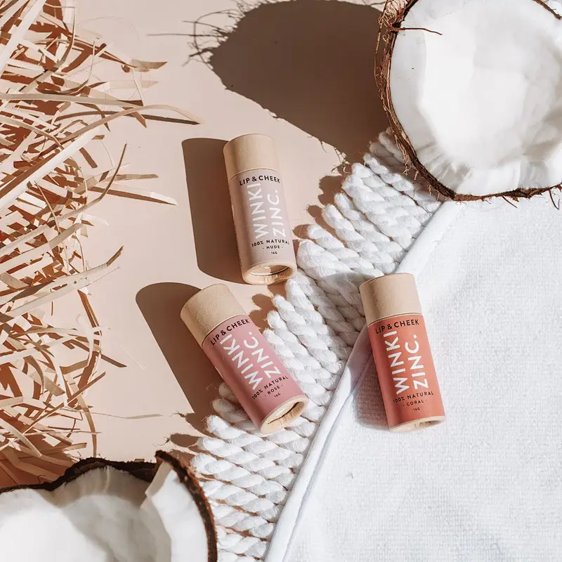 Wholesale Customized Printing Eco Friendly Packaging Round Box Cosmetic Deodorant Biodegradable Cardboard Push Up Lip Balm Tube