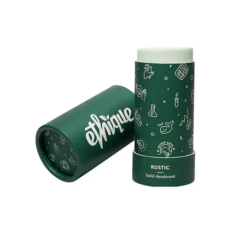 Custom eco Friendly Kraft Paper Tube Package Push up Cardboard Round Tube Cylinder Packaging Box for Lip Balm Deodorant Tubes