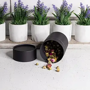 Wholesale Good Price Customized Design Tea Paper Tubes Recycled Food Grade Coffee Kraft Packaging Tube Cylinder Boxes