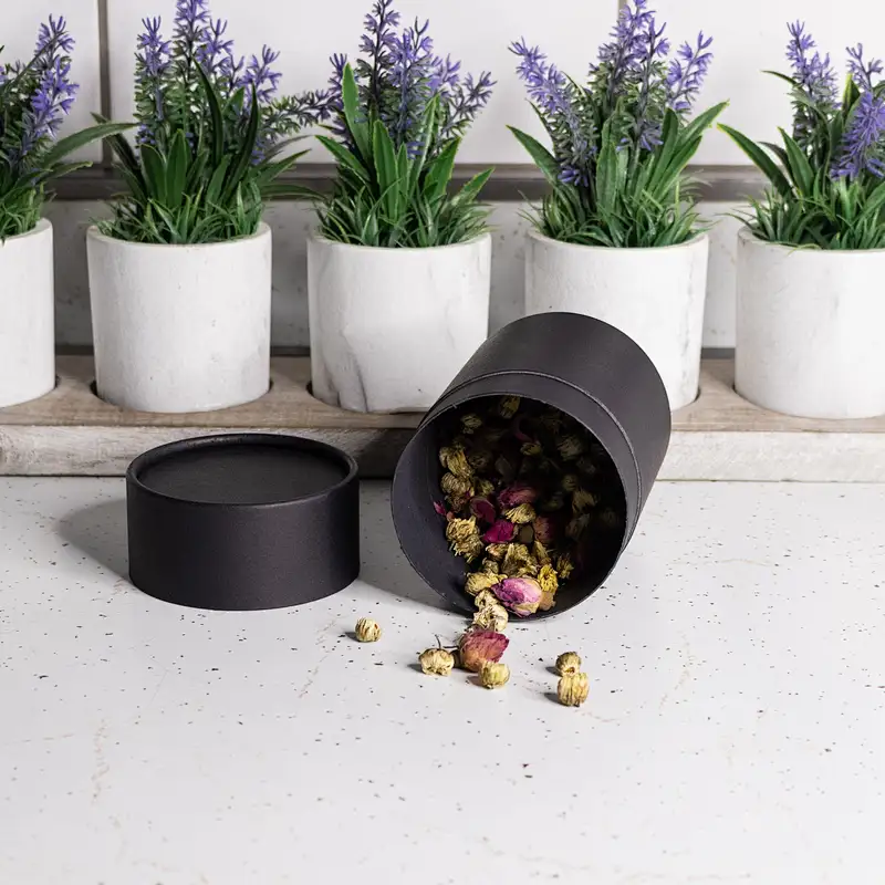 Wholesale Good Price Customized Design Tea Paper Tubes Recycled Food Grade Coffee Kraft Packaging Tube Cylinder Boxes