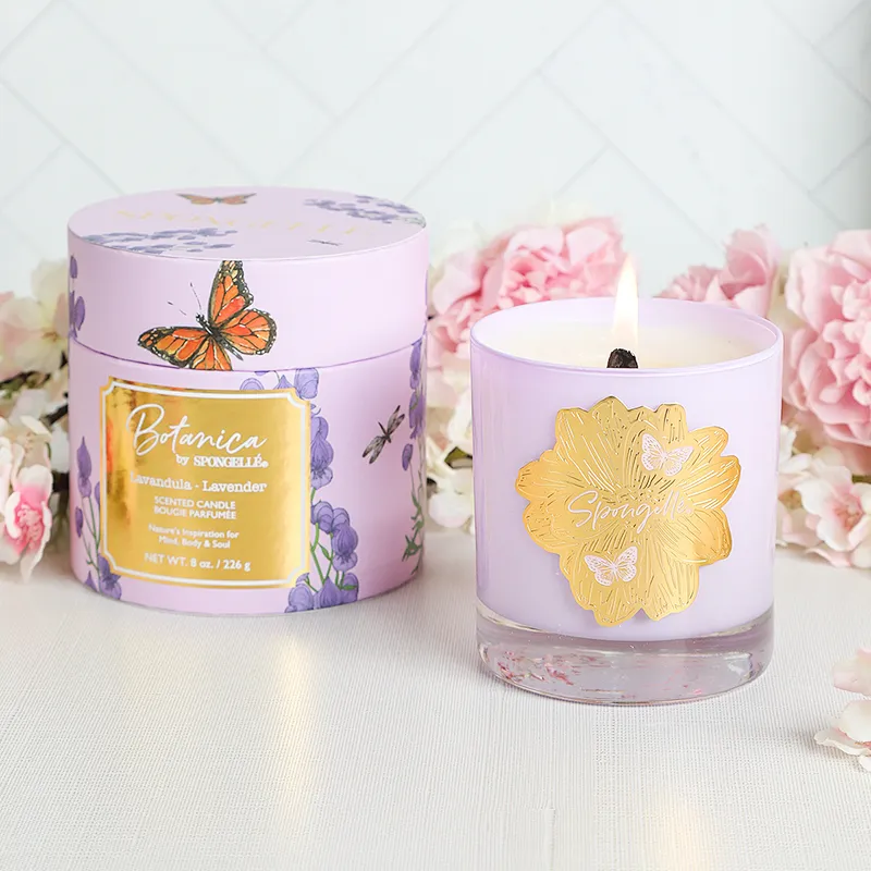 Luxury Eco Friendly Custom Design Colorful Flat Edge Paper Tube Packaging Round Shape For Candle Bottle