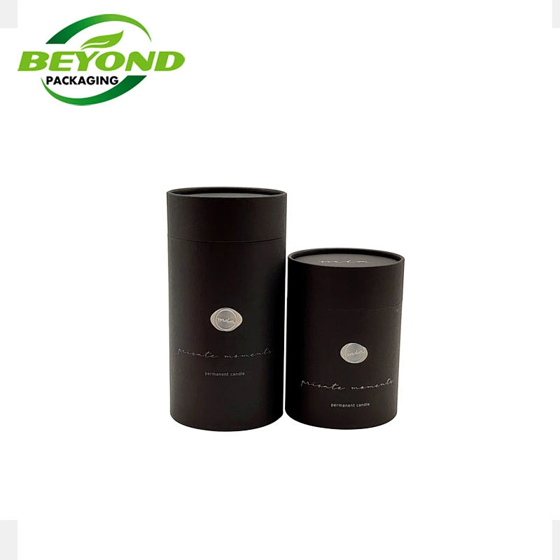 Wholesale Luxury High Quality Customized Design Different Size Biodegradable Recycled Round Tube Gift Packaging Candle Jar