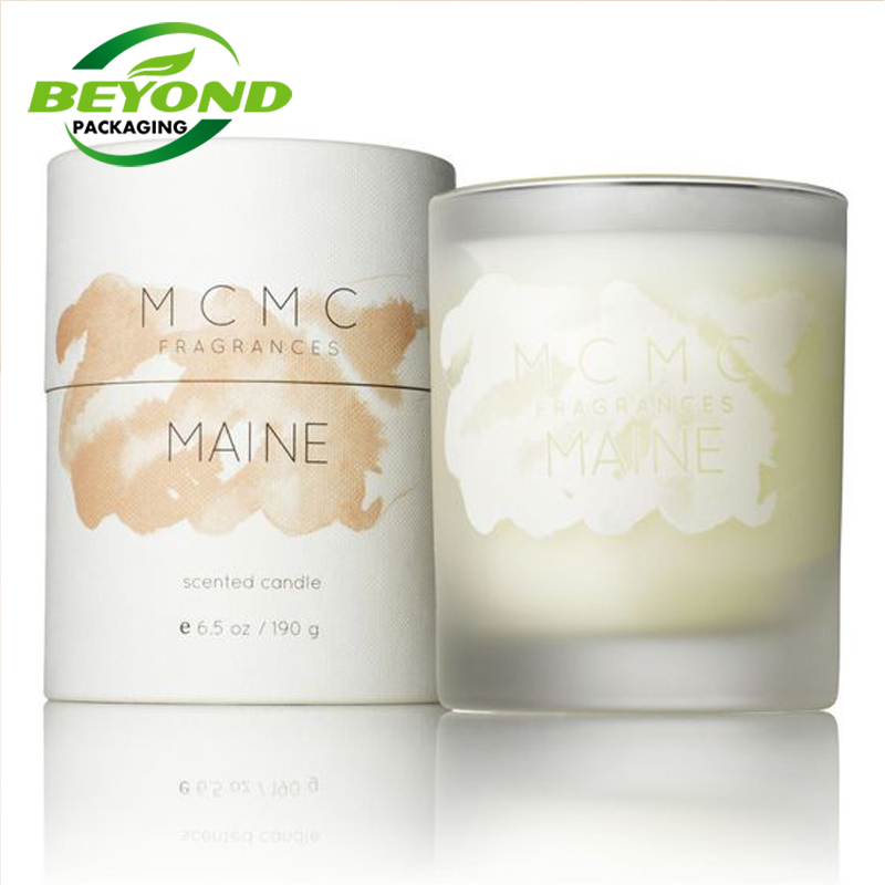 High Quality Biodegradable Customized New Design Paper Tube Box Packaging For Gift Candle Jar  Bottle Cylinder Packaging