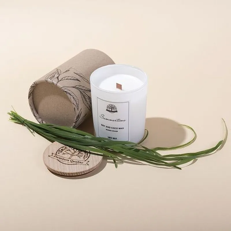 Eco friendly price round  paper tube for candle 100% Recycled Material Manufacturer Custom Unique Candle Paper Tube Packaging