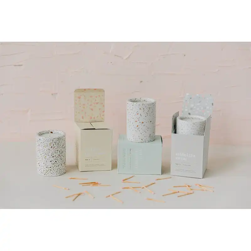 Custom Logo  Wholesale Cardboard Box Scented Grass Jar Candle Private Label Luxury Gift Box Set Reasonable Price  Packing