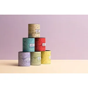 Custom Design Round Cylinder Paper Tube Packaging High Quality Kraft Cardboard Packaging For Candle