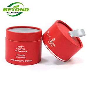 Custom Eco-friendly Biodegradable Cardboard Scented Candle Container Tube Gift Cylindrical Packaging Luxury Boxes