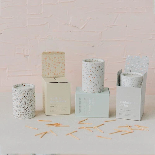 Custom Logo  Wholesale Cardboard Box Scented Grass Jar Candle Private Label Luxury Gift Box Set Reasonable Price  Packing