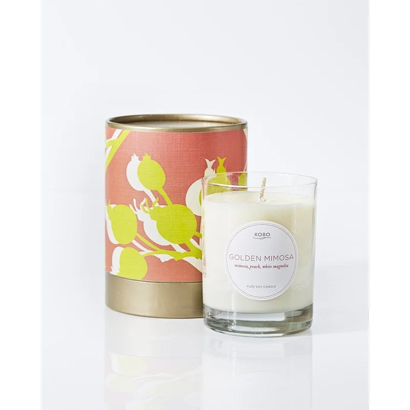 Custom Candles and Home Fragrance Packing for Cardboard Kraft Paper Candle Jar with Lids and Gift Box Cylinder Packing