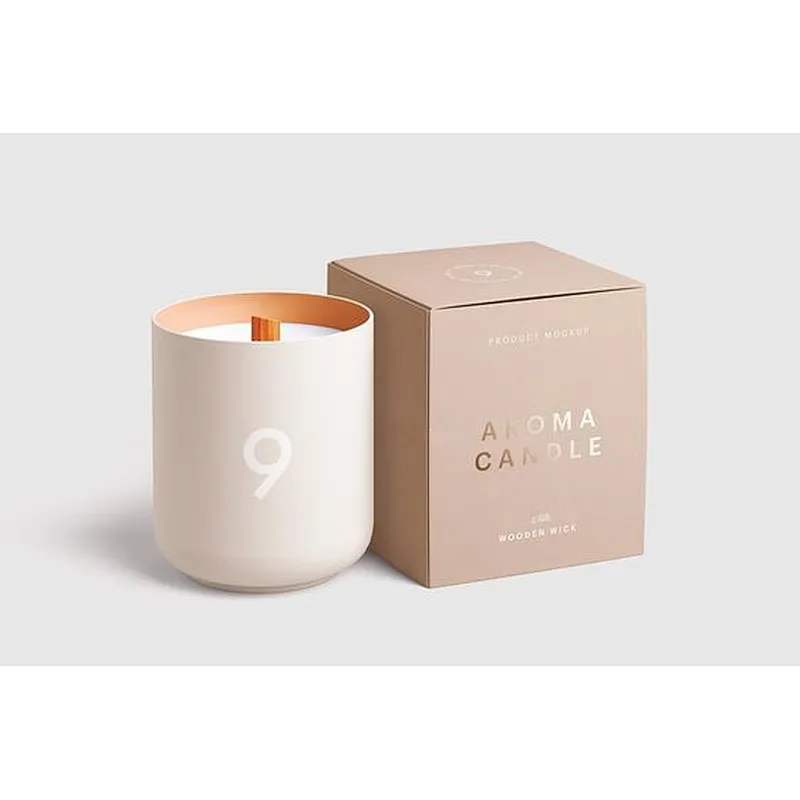 Custom Logo  Wholesale Cardboard Box Scented Grass Jar Candle Private Label Luxury Gift Box Set Reasonable Price  Packing