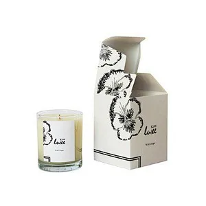 Eco friendly art paper package folding box soap paper creative candle jar set packaging shipping box