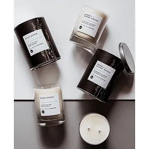 Elegant eco friendly custom black paper tube 100% biodegradable paper tube packaging for candles