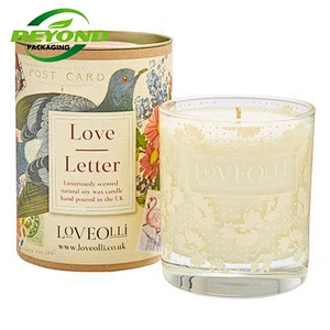 Eco Friendly Wholesale Customized Design Luxury Paper Tube Cardboard Cylinder Packaging Boxes For Candle
