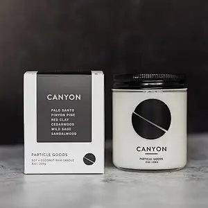 High Quality Custom Design Paper Packaging Folding Kraft Paper Cardboard Boxes Personalized For Candle
