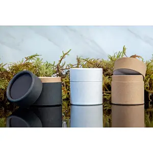 Wholesale High Quality Recycled Material Customized Design Printing Cardboard Cylinder Paper Candle Tube Packaging