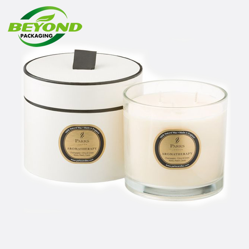 Wholesale Low Moq Biodegradable Customized Logo Paper Tube Packaging Cardboard Round Cylinder Candle Box Tube For Candle Jar
