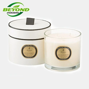 Wholesale Low Moq Biodegradable Customized Logo Paper Tube Packaging Cardboard Round Cylinder Candle Box Tube For Candle Jar