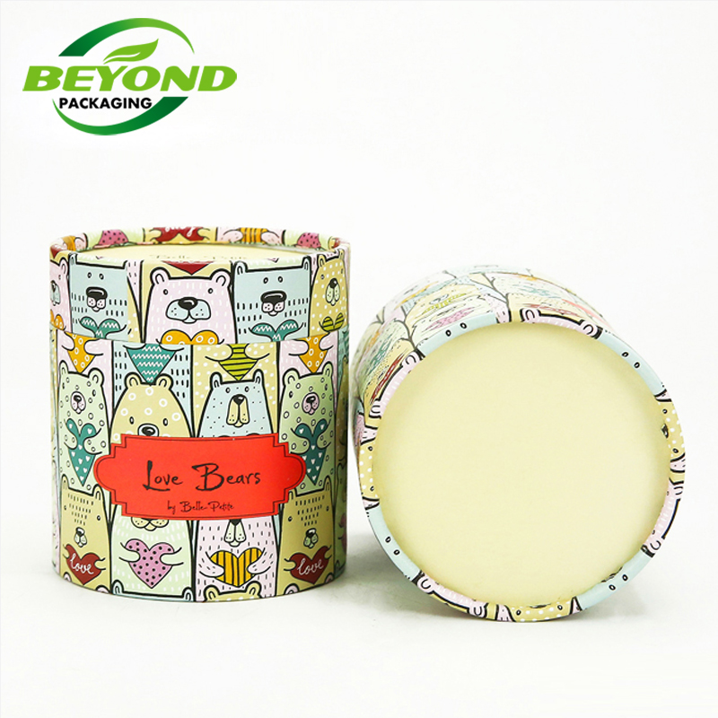 Custom  Biodegradable Cardboard  Eco-friendly Cylinder Incense Packaging Boxes Scented Candle Paper Tube Gift Packing Supplies