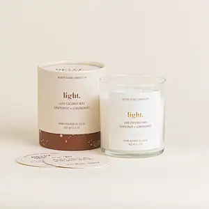 Elegant high quality eco friendly custom paper tube box candle paper tube packaging for candle