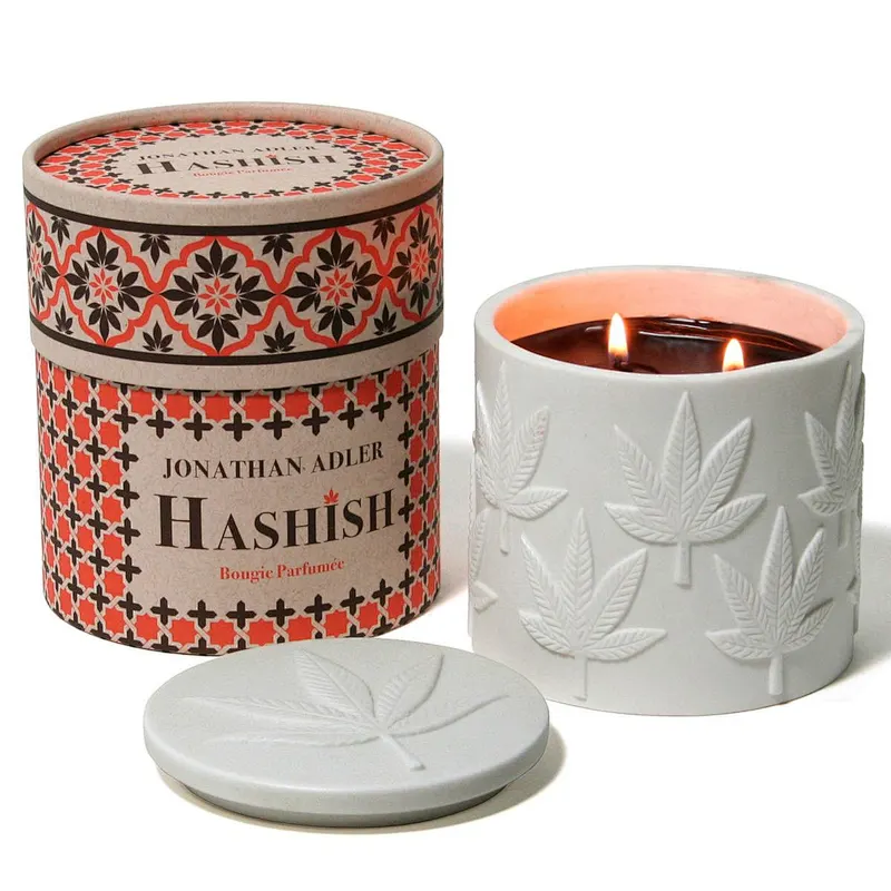 Custom Logo Biodegradable Printed  Round Black Cylinder Kraft Cardboard Paper Tube Gift Packaging Scented Candle