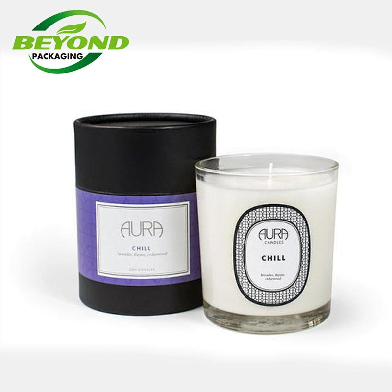 Eco Friendly Wholesale Customized Design Luxury Paper Tube Cardboard Cylinder Packaging Boxes For Candle