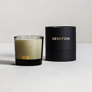 Custom Design Round Cylinder Paper Tube Packaging High Quality Kraft Cardboard Packaging For Candle