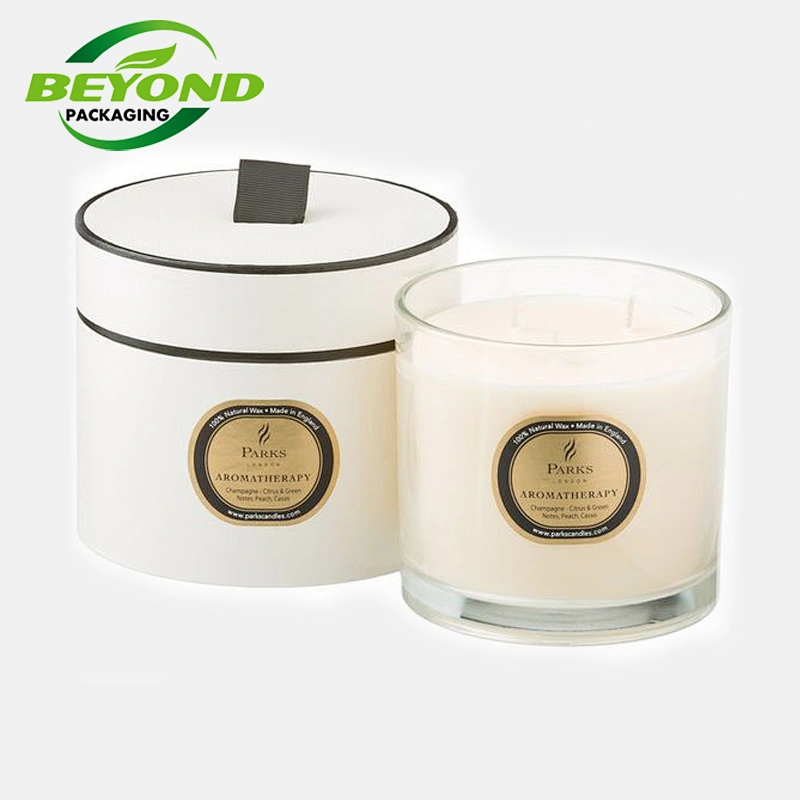 Custom Eco-friendly Biodegradable Cardboard Scented Candle Container Tube Gift Cylindrical Packaging Luxury Boxes