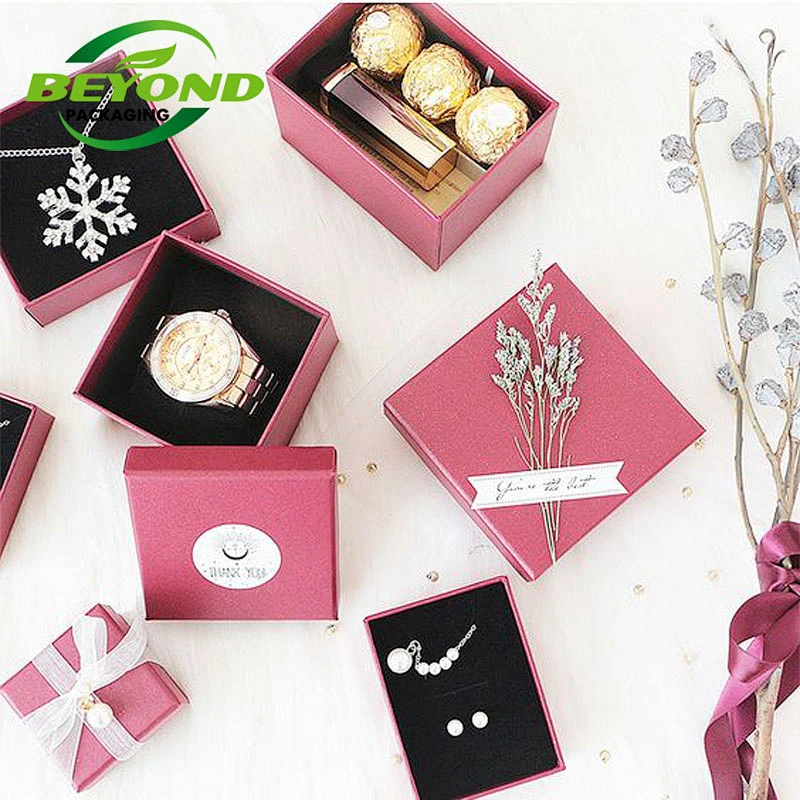Customized Wholesale Luxury Custom Men Watch Jewelry Packaging  Perfume Gift Box with Pillow EVA Inside for Ring Gemstone Pack