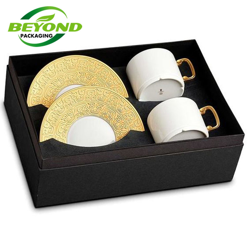 Customized Design Coffee Cup Mug Cardboard  Kraft Paper Cardboard Birthday Christmas Gift Pack Box Packaging