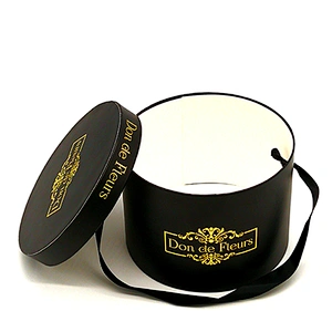Wholesale Waterproof Cardboard Luxury Elegant Rose Round Preserved Flower Bouquet Gift Packaging Hat Box