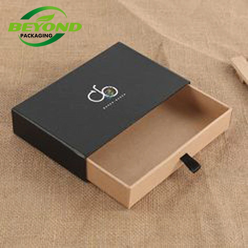 Customized Printing Logo Drawer Sliding Boxes Cardboard Product Packaging Sliding Gift Paper Boxes With Insert Inside
