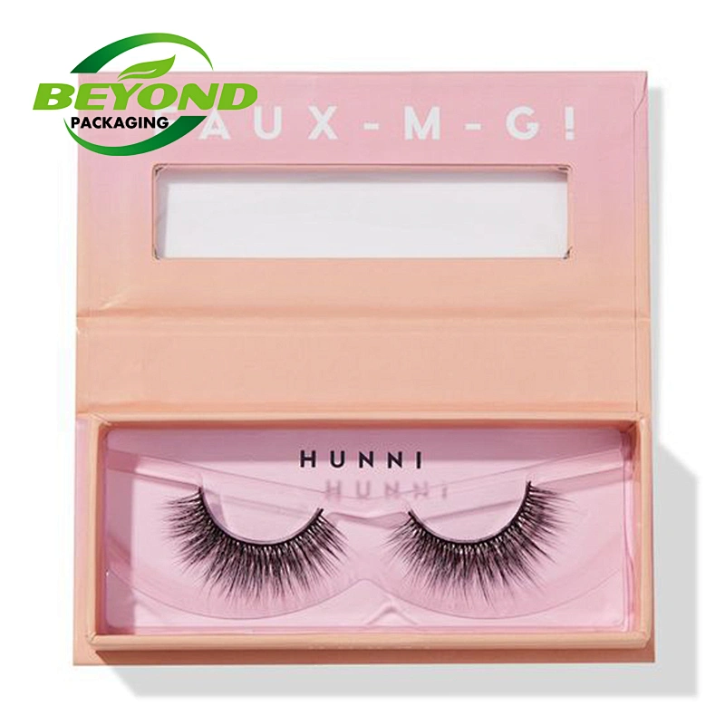 Custom Eco-friendly False Eyelashes Eyelash Packaging Wholesale Empty Black Craft Cardboard Box Gift Packing