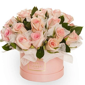 Custom Large Fresh Eco- Friendly Cylinder  Round Hat Shape Gift Packaging Flower Art Paper Tube Cardboard For Wedding