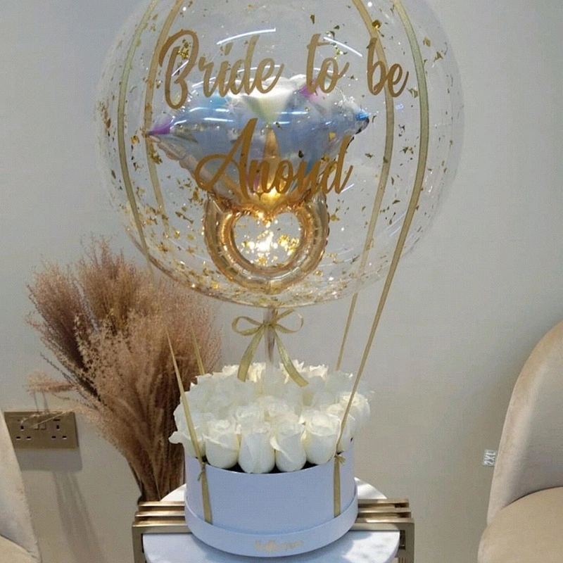 Custom Design Round Floral Luxury Cylinder Boxes for Rose Flower Bouquets  Box Festival Wedding Holiday Gift  Packing